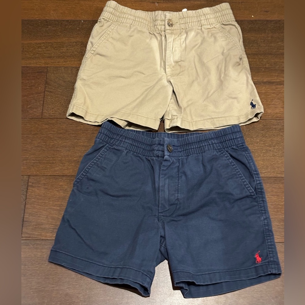 Polo by Ralph Lauren Dark Blue and Khaki shorts - Set of 2 - Size 8